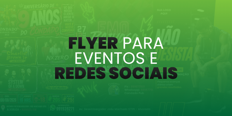 Flyer para eventos e redes sociais